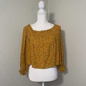 Floral off the shoulder top